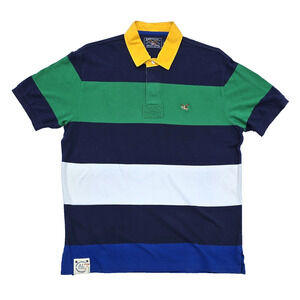 American Living Men's Nautical Yachting Short Sleeve Cotton Polo Shirt Size XL